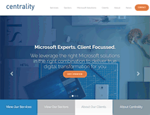 Tablet Screenshot of centrality.com